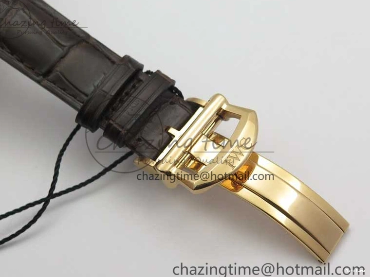 MIROTIME 0102 Efficient Portofino Chrono RG ZF 1:1 Best Edition White Dial on Brown Leather Strap A 7151